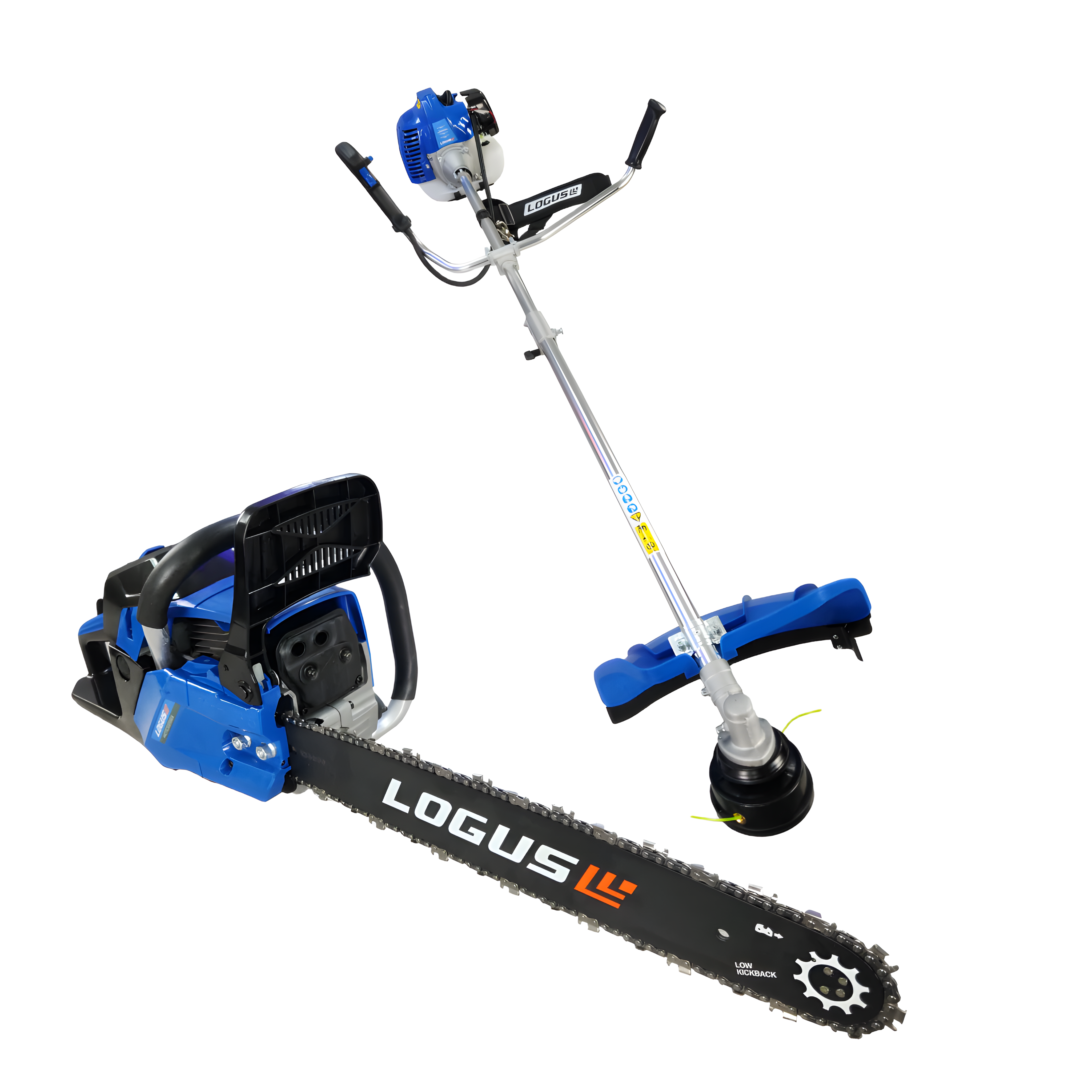 Kit Motosierra + Desmalezadora Poda Jardin Cesped + Extras